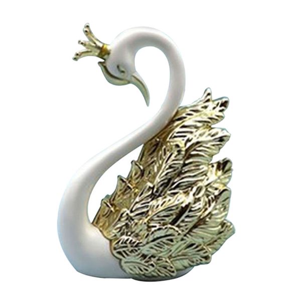 

resin swan statue animal figurine ornament for cake er deskdecor