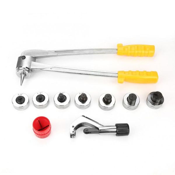 

tool set manual pipe flaring expander tool hydraulic copper heads tube swaging kit useful hand set