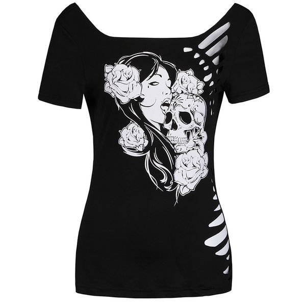 

2019 new summer burning flowers hollow t-shirts shirt femme plus size casual women t shirt, White