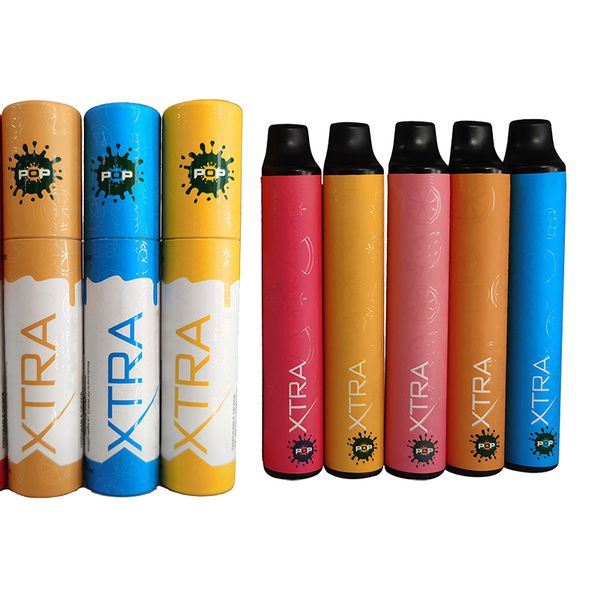 

Поп Xtra Одноразовые Vape Pen Устройство Pod Слейте Vape Бобы 13.5ML нефти картридж Упаковка 650mAh Аккумулятор Испаритель Pen E Сигареты Vape комплекты