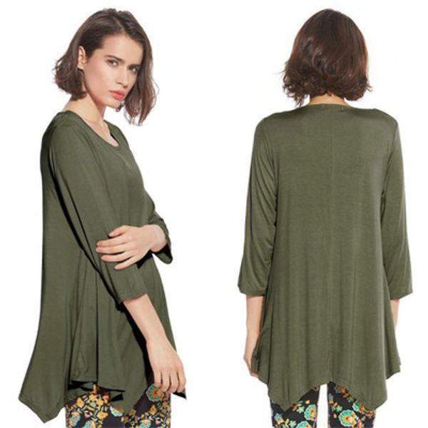 

2018 women plus size solid color t shirt ladies round neck cropped sleeves casual t-shirt female fashion panelled t shirts, White