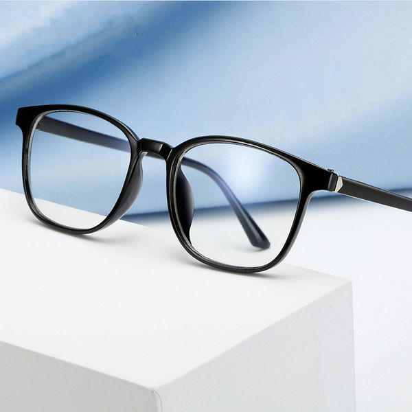 

oulylan vintage transparent glasses frames for women men optical spectacles myopia eyeglasses frame male female, Black