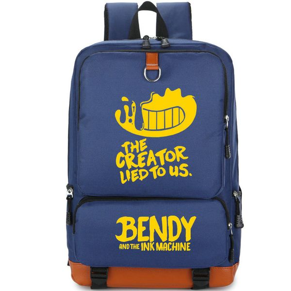 

the creator backpack lied to us day pack bendy and the ink machine school bag game packsack rucksack sport schoolbag outdoor daypack