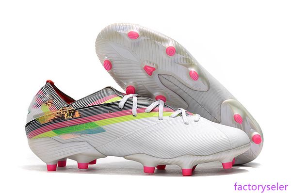 

double mens soccer shoes nemeziz 19.1 fg soccer cleats messi football boots tacos de futbol us6.5-11