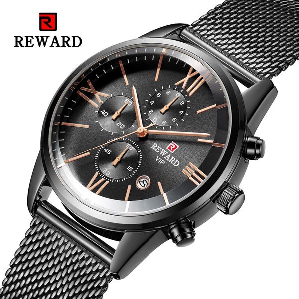 

reward explosion men's watch sports and leisure watch 2019 cross-border european and american business new men male, Slivery;brown