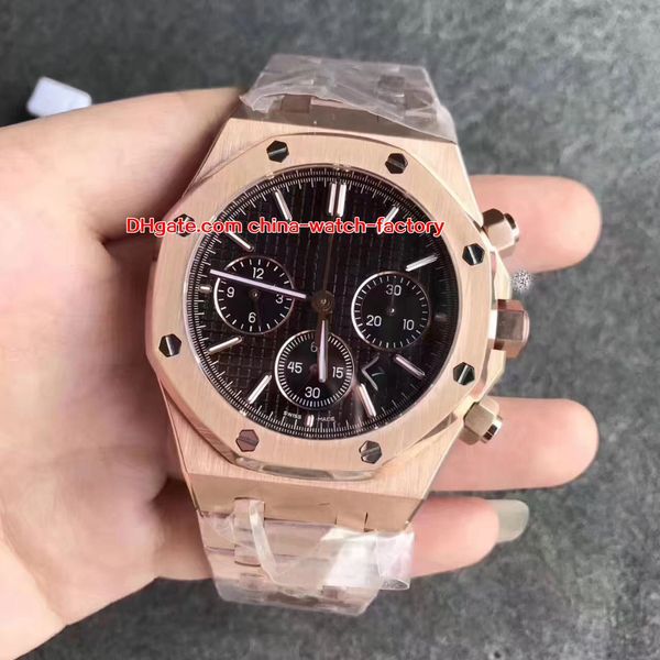 

5 style edition swiss eta 7750 movement chronograph 41mm offshore 26321 26320 26320st.oo.1220st.01 02 03 automatic mens watch watches, Slivery;brown
