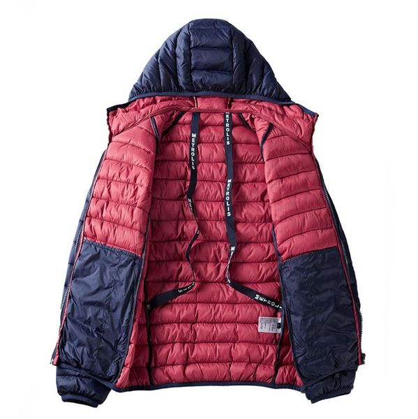 

2019 winter high-end new bread clothing men's simple warm thick coat hooded multi-color foundation fashion brand bread clothing men, Black