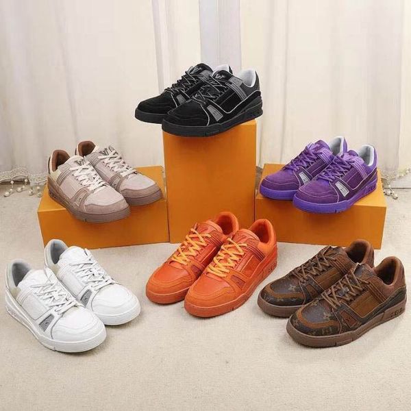 

2020 new men 100% original cowhide sneakers fashion leather platform white men shoes soft footwears flat casual sneakers size 39-45, Black