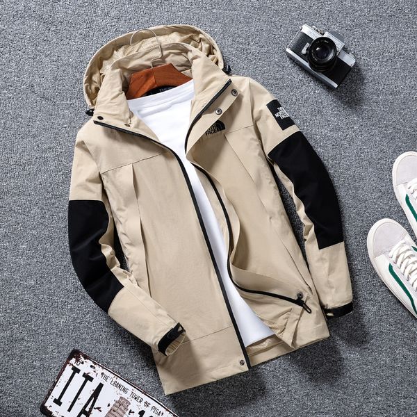 

2019 new fashion luxury mens jackets coat new designer hooded jacket with letters windbreaker zipper hoodies for men sportwear clothing, Black;brown