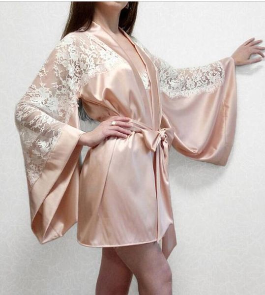 

skin women nightwear satin lace lingerie sleepwear robes intimate night gown robes kimono exotic apparel babydolls chemises, Black;red