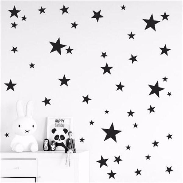 

39pcs cartoon starry wall stickers for kids rooms home decor little stars wall decals baby nursery diy vinyl art mural