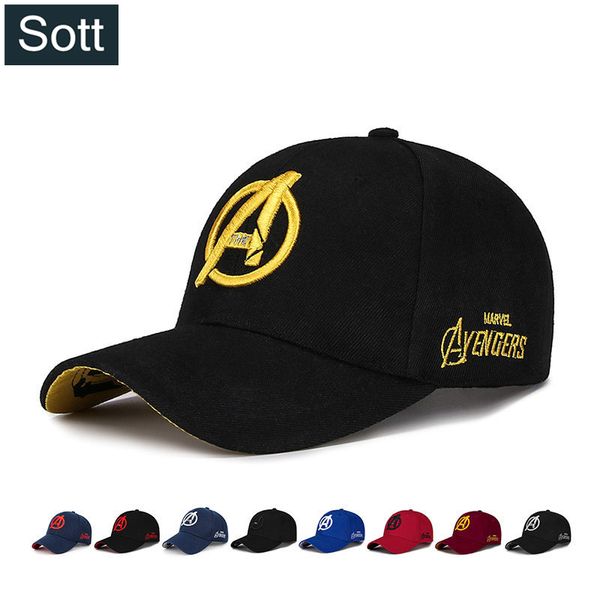 

sott] 2019 new marvel caps 3d embroidery cotton baseball cap men snapback hat for women gorras bone hip hop casquette, Blue;gray