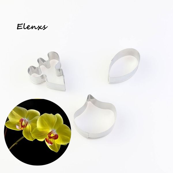 

stainless steel butterfly orchid flower petal fondant cake mold pastry biscuit cookie cutter cake tools