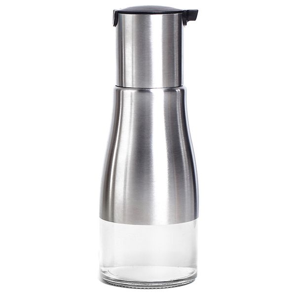 

stainless steel olive oil bottle - 320ml oil & vinegar cruet