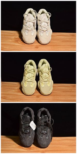 

2019 Высокое качество Скидка Румяна KANYE WEST 500 Кроссовки Yeezy Boost Desert Rat 500 Мужские Кросс