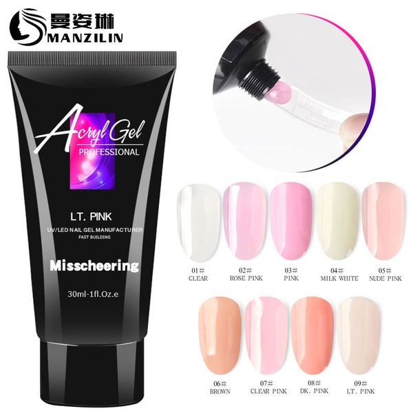 

cross-border for painless extension glue nail paper holds fast 30 ml crystal model painless crystal glue, Red;pink
