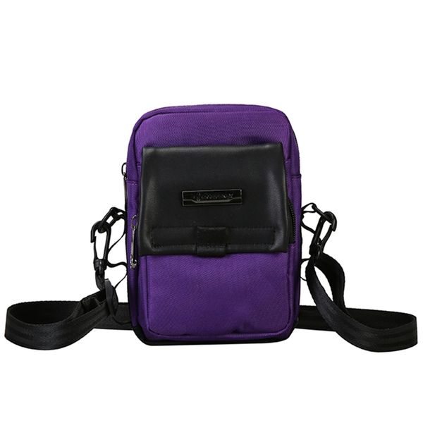 

women canvas bag hong kong style harajuku style contrast color small bag fashionable casual messenger shoulder bags