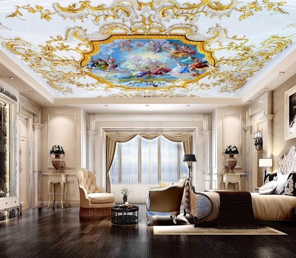 

european angel ceiling 3d ceiling murals wallpaper for walls 3 d for living room
