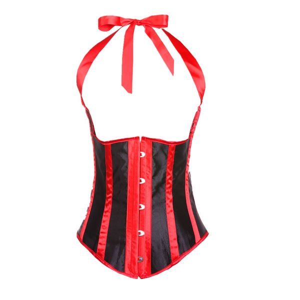 

bustiers & corsets gothic striped shoulder straps corset and bustier vintage underbust shapewear corselet, Black;white