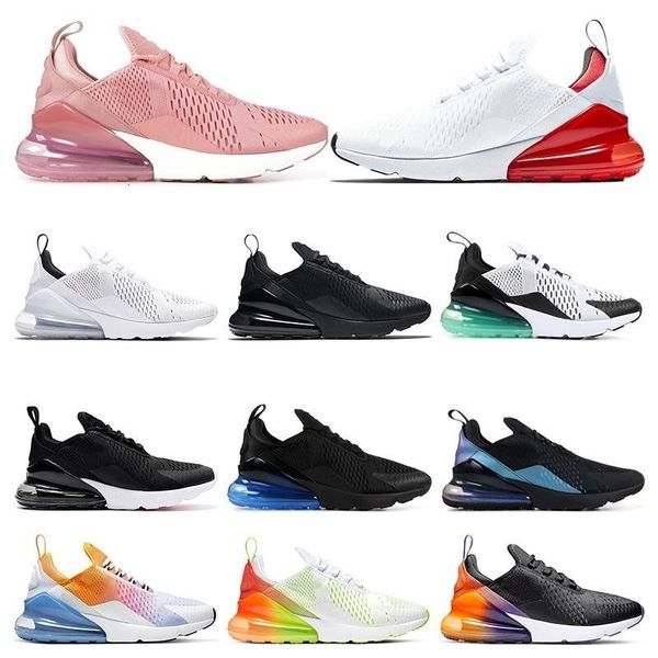 

fashion running shoes for men triple black white black gradient rainbow firecracker laser fuchsia womens sport sneaker size 36-45