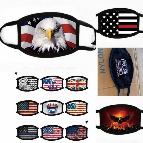 

usa election trump mask president support dustproof print mask gathering campaign american flag fashion face mask party supplies hs12