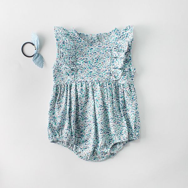 

Ins newborn baby romper 100% cotton Full flower Sleeveless Summer romper girl kids 0-2T Baby & Kids Clothing