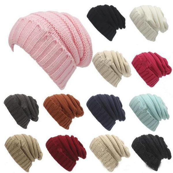 

adults slouch luxury dhl kid trendy hats knitted fedora ins cabel slouchy beanies winter fashion cap outdoor ski hats cap b axmq, White;black