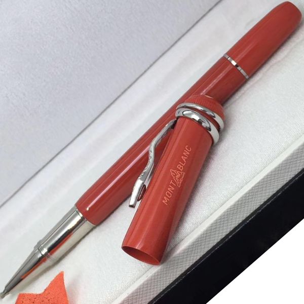 

1912 heritage series red classic black special edition luxury pen writing supplies mb roller ball pen with snake clip