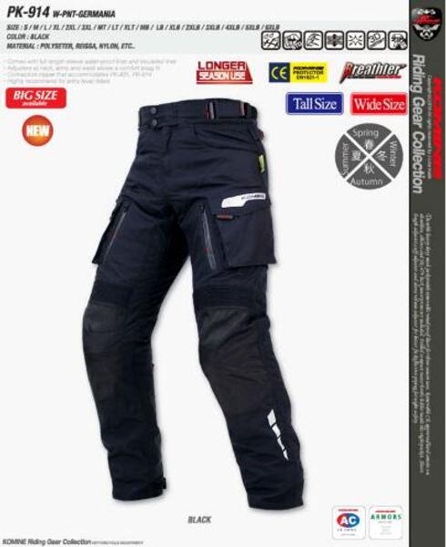 

new komine pk-914 winter pants motorcycle pants gg9, Black;blue