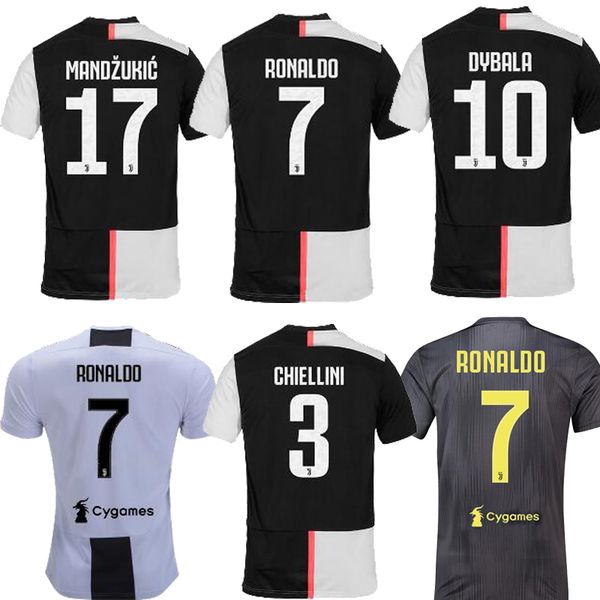 

2019 player ver ion juventu ronaldo home away third ea port occer jer ey 19 20 dybala mandzukic kid football uniform hirt 2020