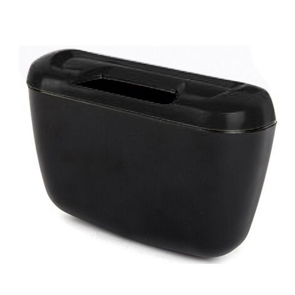 

kongyide car trash gabage storage mini vehicle auto garbage dust case holder box bin trash rubbish can clip black dropship ap19