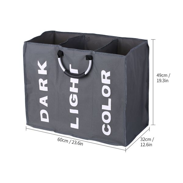

large foldable oxford laundry black basket bag dirty clothes storage bag organizer with aluminum handles