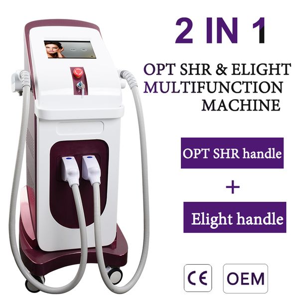 

laser diode hair removal opt shr hair removal ipl skin rejuvenation laser hair removal equipment 2 heads, Black