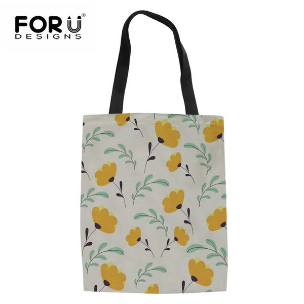 

forudesigns bags for women 2019 beauty flower summer bag colorful canvas bag eco shopping torebki damskie bolsa feminina