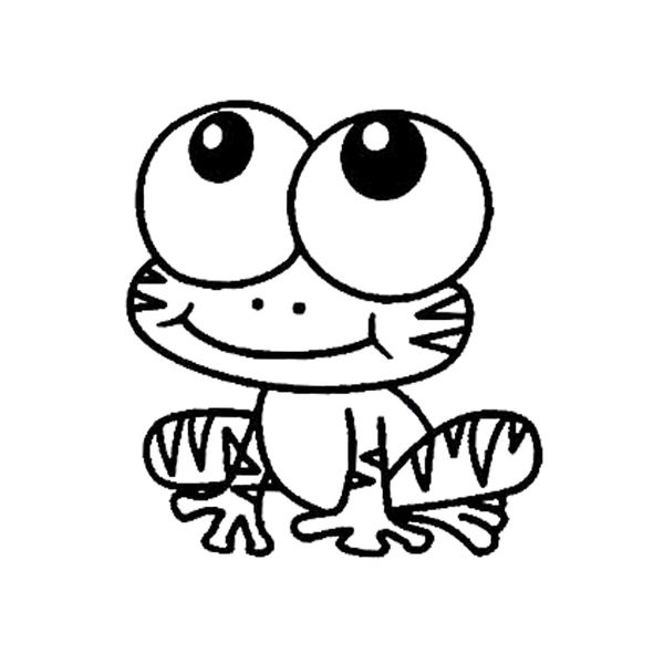 

14.2cm*15.4cm simple amphibians toad bullfrog cartoon lovely delicate vinyl decal