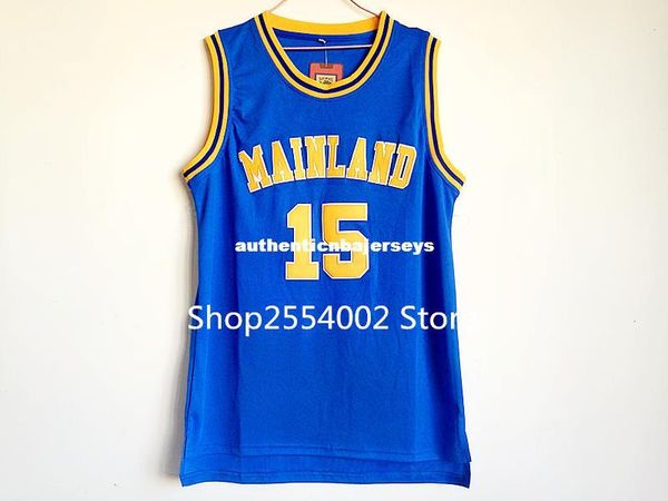 

retro #15 vince carter mainland high school basketball jersey xs-xxl vest jerseys, Black;blue
