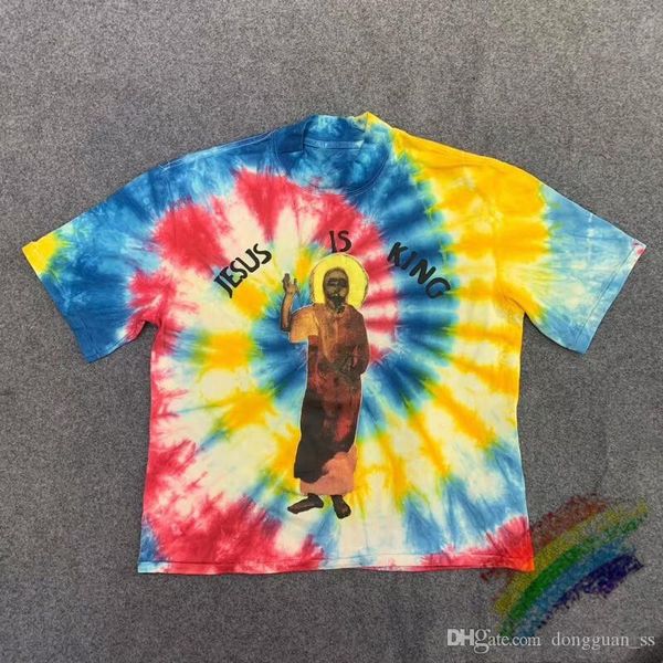 

dongguan_ss 2020ss летний стиль tie краситель limited t shirt мужчины женщины наилучшего качества тройники, White;black