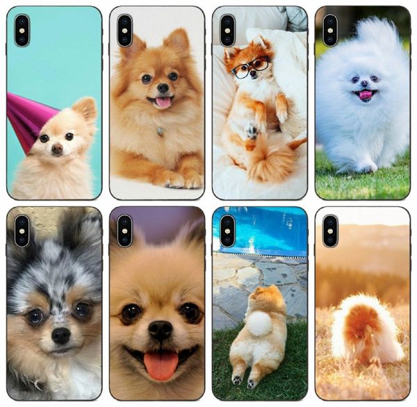 

tongtrade] pomeranian dog case for iphone 11 pro x xs max 8s 7s 6s 5s plus samsung a70 a70s a730 huawei mate 20 10 lite lg g5 g6 q60 case