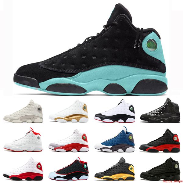 

13 13s island green baksetball shoes for men designer mens court purple hyper royal he got name flint sport trainer shoes 40-47