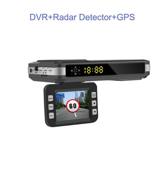

3 in 1 car dvr gps camera logger dash cam for russia anti radars speed auto registrar video recorder