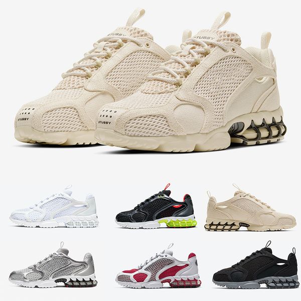 

2020 new stussy zoom spiridon caged 2 men's running shoes 3m sports trainers track red beige fashion designer 1000 women sneakers cu185