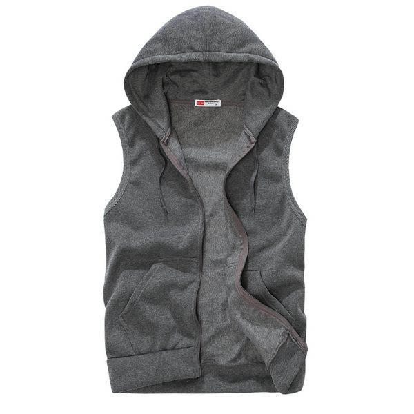 

autumn 2019 new kit sports leisure simple zipper vest, Black;white
