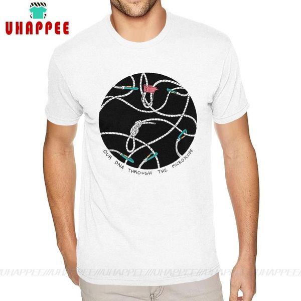 

novelty climber dna p t shirts white short sleeve men's 5xl white shirts, White;black