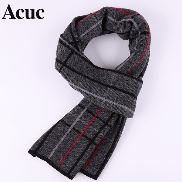 

new winter scarves men thick pure wool plaid england tide korean business fashion scarf, Blue;gray
