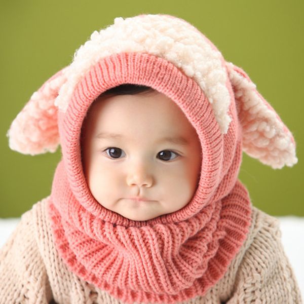 

NEW Children Baby Sweater Hat Warm Knitting Cap Lovely Comfortable for Winter Outdoor