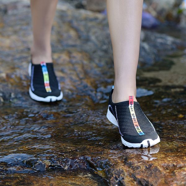 

aqua shoes swimming pool sport sneakers outdoor water sports footwear water shoes fishing barefoot sea beach walking surf, Black