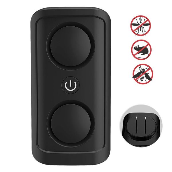 

double speakers plug-in electronic repellent electromagnetic ultrasonic pest repeller for mice rats bed bugs insect drive