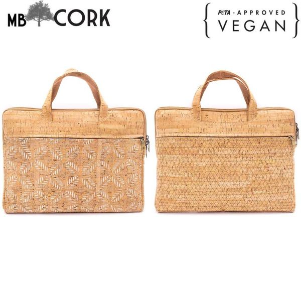 

natural cork briefcase lapcase computer work bag bag-611