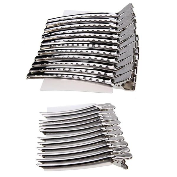 

12pcs hairpin clip mouth salon hair tools accessories hair care styling, Golden;silver
