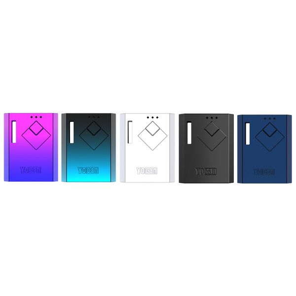 

Authentic Yocan Wit Box Mod 500mAh Preheat VV Battery Ecig Vape Mods USB Charger For 510 Thick Oil Cartridge Carts 5 colors dhl